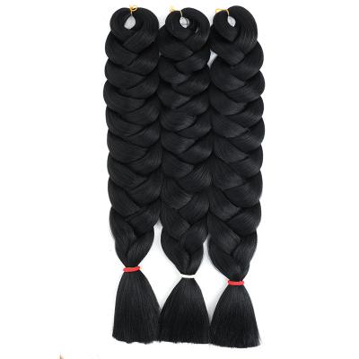 China Synthetic Xpression Pre Stretched Prestretched Synthetic Jumbo Braiding Hair 165g Braids High Temperature Fiber Synthetic Hair Extension for sale