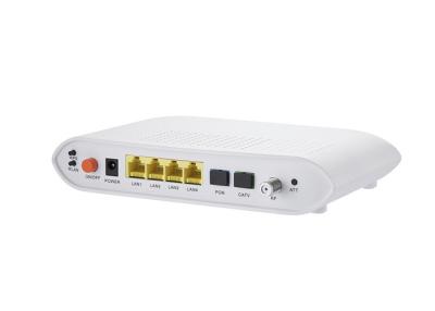 Cina La CC 12V ha introdotto le porte Ethernet veloci 2.4GHz di GPON ONU OLT quattro con 4 il Fe WiFi CATV in vendita