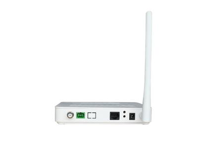 China Einzelne Faser gab GPON ONU CATV Rf-Ertrag IPv6/IPv4 mit 1 Gigabit Ethernet-Hafen ein zu verkaufen