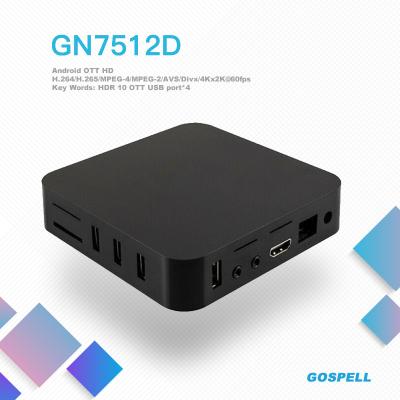 Κίνα 4K αρρενωπό OTT TV κιβωτίων MEDIA 2.4G/5g διπλό WIFI Netflix κιβωτίων TV Amlogic S905W έξυπνο προς πώληση