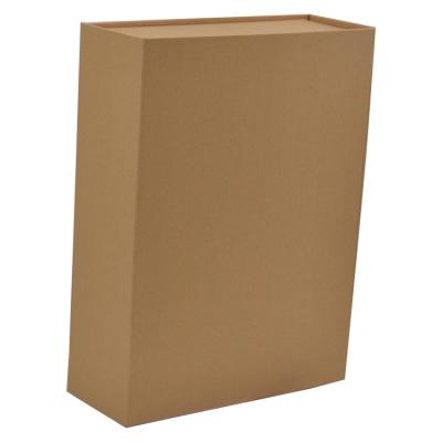 China Eco Friendly Recyclable Brown Clothing Packaging Paper Gift Magnetic Cardboard Box Custom Logo for sale