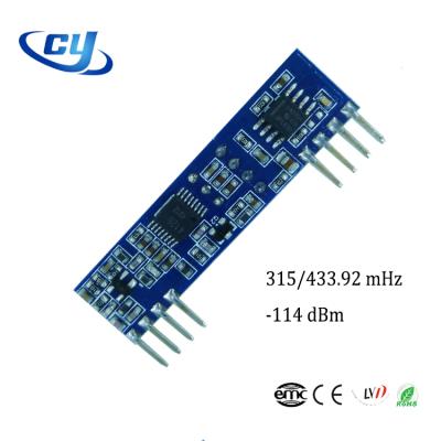 China CY09 433.92mhz rf 433 megahertz wireless alarm and security system wireless superheterodyne receiver module for sale