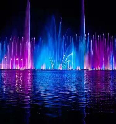 China High Quality Easy Install Stainless Steel Water Dancing Fountain with Colorful LED Lights for Your Garden for sale