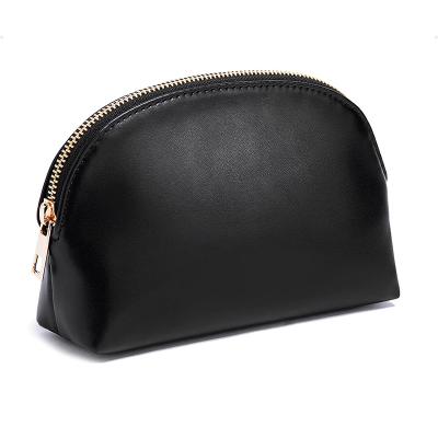 China Leather Cosmetic Organizer Essential Accessory Airport Pouch For Women Custom Made Vegan PU Leather Makeup Bag for sale