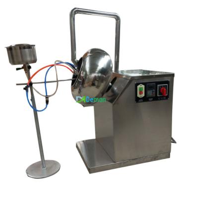 China Pearl Sugar Color Coater Nuts Syrup Film Coating Machine Grape Raisin Milk Cream Heating Coating Spray Coating Machine for sale