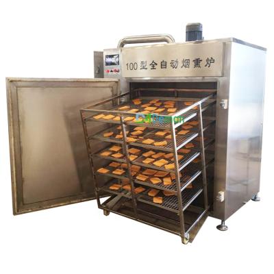 China Good Price New Sausage Smoke Chicken Oven Bacon Beef Fish Smoker Smoking Machine Smoked Meat Making Machine for sale