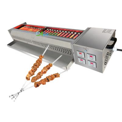 China Easily Cleaned BBQ Electric Oven Smokeless BBQ Grill Spits Machine For Restaurant Canteen for sale