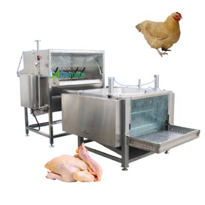 China Scalding and plucking chicken scalder and plucker poultry sheep goat plucking machine duck goose unhairing machine for sale