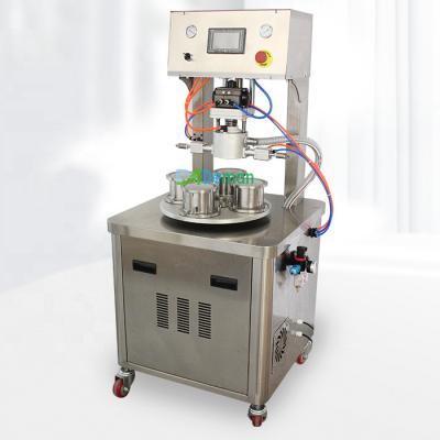 China Food Vacuum Machine Jar Sealing Machine Vacuum Glass Capping Packing Machine for sale