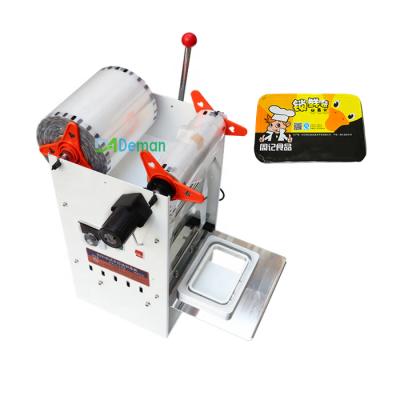 China Food Tray Sealer Packaging Machine Fried Food Sealing Machine Box Sealing Cartoning Fresh-Keeping Machine for sale