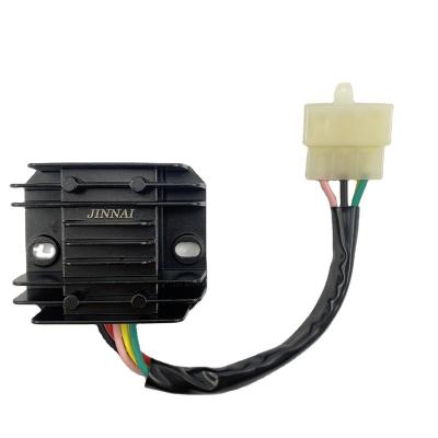 China Plastic + Copper + Electronic Components Motorcycle Rectifier Voltage Regulator 12V 5 WIRE AGILITY125 GY6 125 for sale