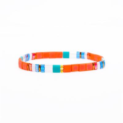 China Las pulseras hechas a mano de la teja de Tila estiran el estándar elástico de la UE para el regalo de las mujeres en venta