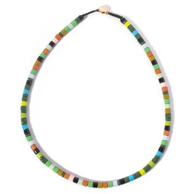 Chine Collier de perle d'émail de couleur d'arc-en-ciel favorable à l'environnement à vendre