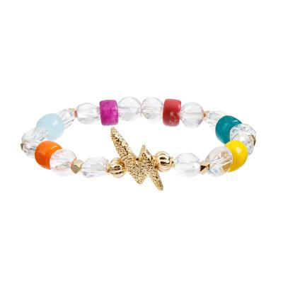 China El elemento multi Crystal Bracelets elástico, mulit colorea las pulseras de la gota de la amistad en venta