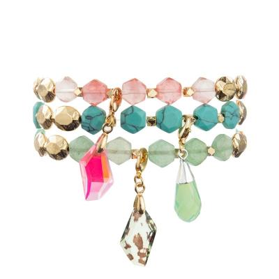 China Piedras preciosas que curan unisex precioso de Crystal Stretch Beaded Bracelet Semi en venta