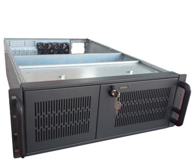 China With Fan 19 Inch Rack Mount Chassis 10 Bay 650mm Length 1.2mm SGCC Long Server Case 4U for sale