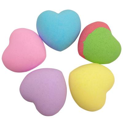 China private label shower aromatherapy vegan bubble valentines gift bath bombs natural heart shaped bathbomb for sale