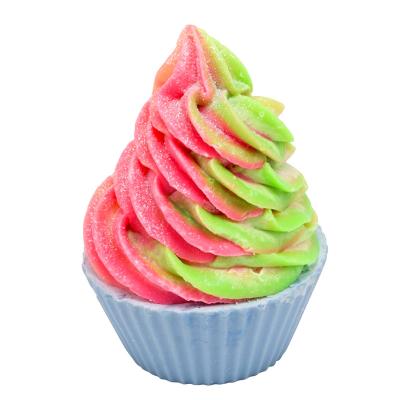 China Natural Vegetarian Fizzy Bath Bomb Kids Cake Shaped Organic Rainbow Shower Mould for sale