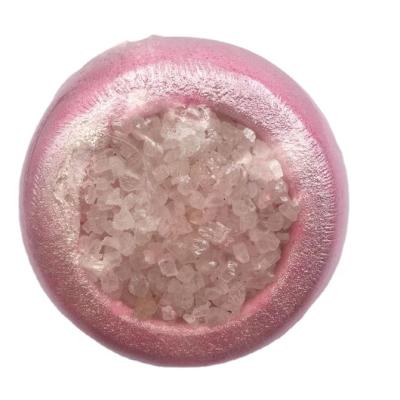 China Crystal Healing Fizzy Bath Bomb Geode Dead Sea Salt Powder Flower Scented Hemp for sale