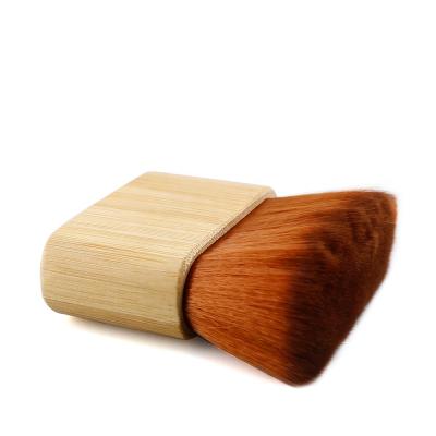 China Easily Solve Broken Hair Barber Shop Fiber Hair Barber Neck Sweep Bamboo Handle Hair Neck Brush For Hair Cleaning for sale