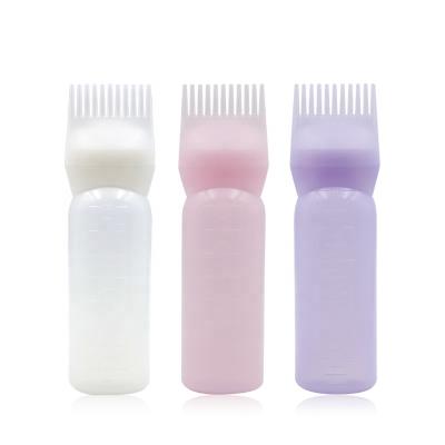 China Factory Wholesale Durable Salon Hair Dye Bottle Multicolor Dye Hair Color Bottle With Comb for sale