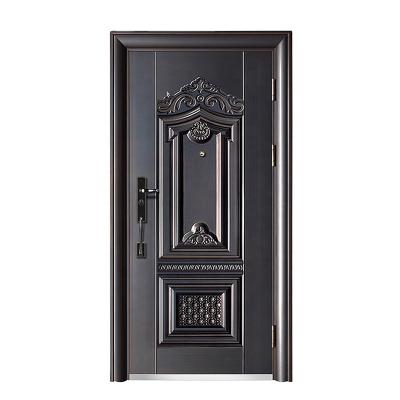 China 2021 modern style hot sale modern steel exterior security door for sale