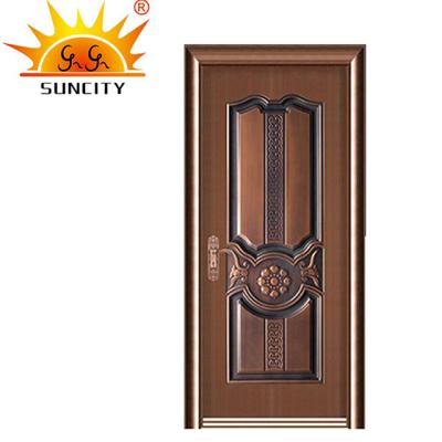 China New Style Modern Security Door Cheap Exterior Fire Rated Main Entrance Used Commercial Steel Doors for sale