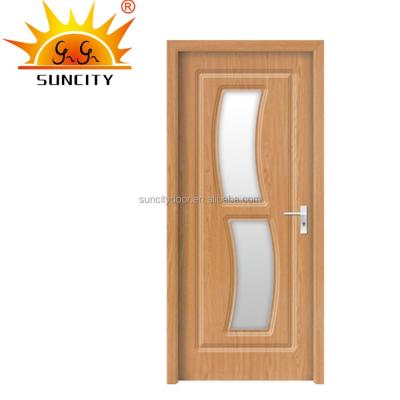 China Modern PVC coated door, PVC door sandwich panel, PVC door panel SC-P030 for sale