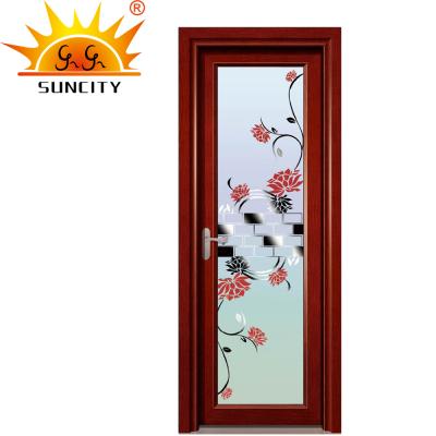 China Modern luxury design aluminum toilet bathroom window door for sale