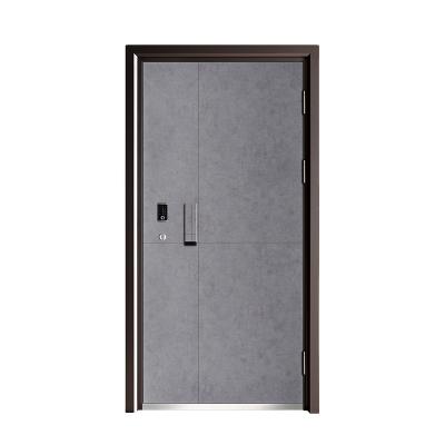 China Modern Magnetic Screen SUN CITY Wall Heat Transfer Fashion Design Stainless Steel Soundproof Double Doors With Hardware for sale