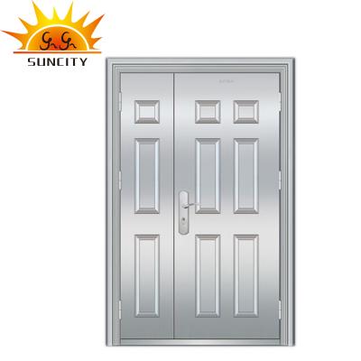 China Modern Competitive Price Used Stainless Steel Entrance One And Half Doors for sale