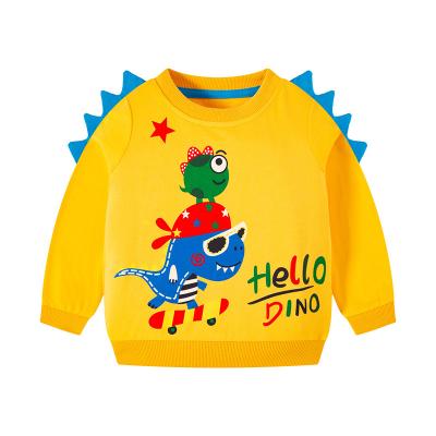 China Full Sleeve Children's Cotton Sweater Long Sleeve Full Boys Girls Pullovers Kids Spring Autumn Winter Dinosaur Print Sweaters for sale