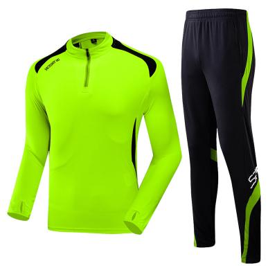 China Wholesale New Men's Breathable Football Sports Suits Breathable Fitness Sportswear Men Workout Running Training Clothes for sale