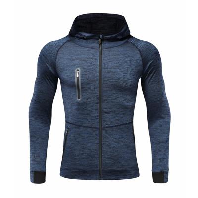 China Breathable Spring And Summer Running Tights Hoodie Gym Sports Casual Jacket Men's Hooded Fitness Clothes for sale