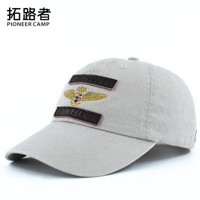 China COMMON EAGLE Patch Embroidery Leather Baseball Caps for sale