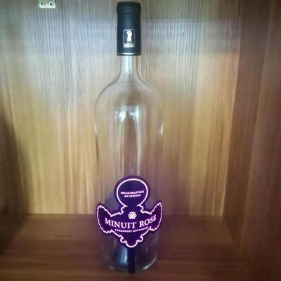 China Waterproof EL LED Luminous Label Label Wine Bottle Lighting Sticker for sale