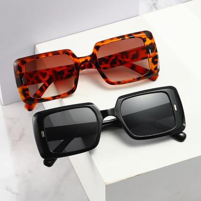 China Fashion sunglasses 2021 new fashion sunglasses personality square acetate frame rice nail Korean style sunglasses for women for sale