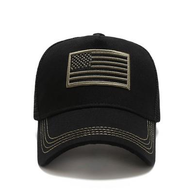 China JOINT Amazon Hot Selling Out Door America Flag Embroidery Logo Basketball Cap Hats For Men for sale