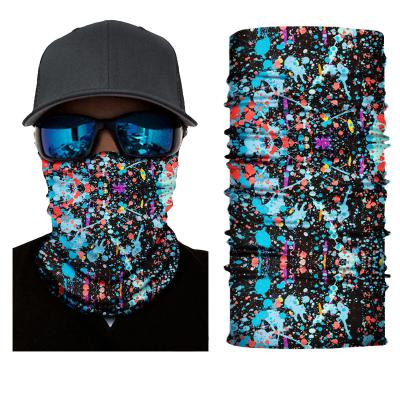 China Custom Made 100% Polyester Bandana Face Tube Bandana Multifunctional Seamless Neck Tubular Cuff Bandana for sale