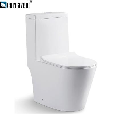 China Double-Flow One-Piece Sanitary Ware Ceramic Toilet WC Ceramic One Piece Porcelain for sale