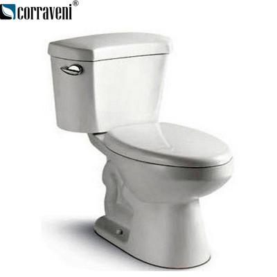 China ADA High Quality Sanitary Siphonic Double-Flow Two-Piece Toiletries Ceramic Toilet for sale