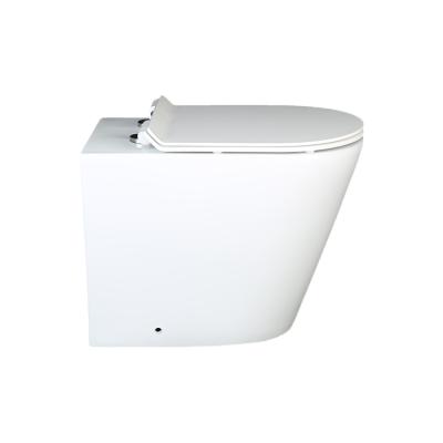 China Double-Flow Modern Design Sanitary Ware Wash Down Toilet Back To Wall Toilet Set for sale