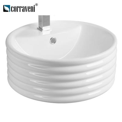 China Easy Clean Ceramic Bathroom Sink Basin Basin Art Slim Art Basin Sink for sale