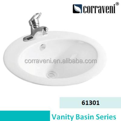 China New design modern sanitaryware basin inset art ceramic basin for sale