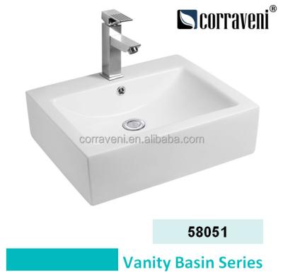 China Sanitaryware Art Modern Basin Countertop Ceramic Basin 58051 for sale