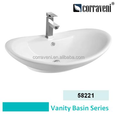 China Modern sanitaryware art basin countertop ceramic basin 58221 for sale