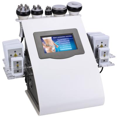 China Weight Loss 6 in 1 Multifunctional Cavitation Ultrasonic Vacuum Fat Burning Machine for sale