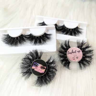 China 25-30 times lashese with case and glue eyelash wholesaler custom mink lash 25mm box for sale