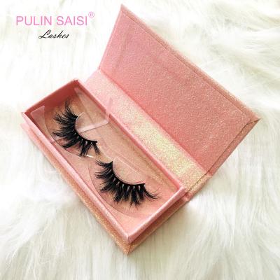 China Long Real Natural Mink Lashes Custom Mink Logo Eyelash Case Wholesale for sale