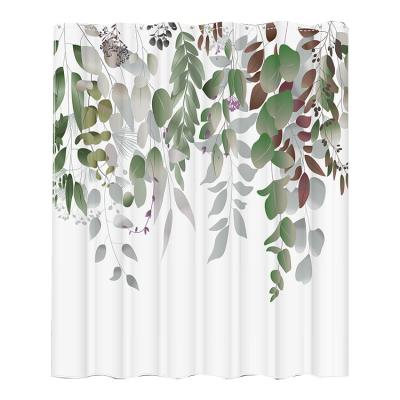 China Hot Selling Digital Printed High Quality Polyester Waterproof Taffeta Digital Printed Shower Curtain for sale